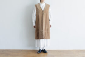 予約 G781 O’KEEFE LONG VEST mocha beige 11月初-11月中 1