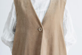 予約 G781 O’KEEFE LONG VEST mocha beige 11月初-11月中 4