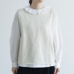 G772 ORDINARY 2WAY KNIT VEST vanilla