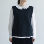 G772 ORDINARY 2WAY KNIT VEST blackberry