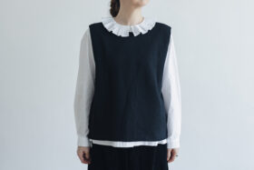 G772 ORDINARY 2WAY KNIT VEST blackberry 1