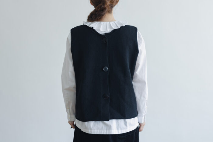 G772 ORDINARY 2WAY KNIT VEST blackberry 3