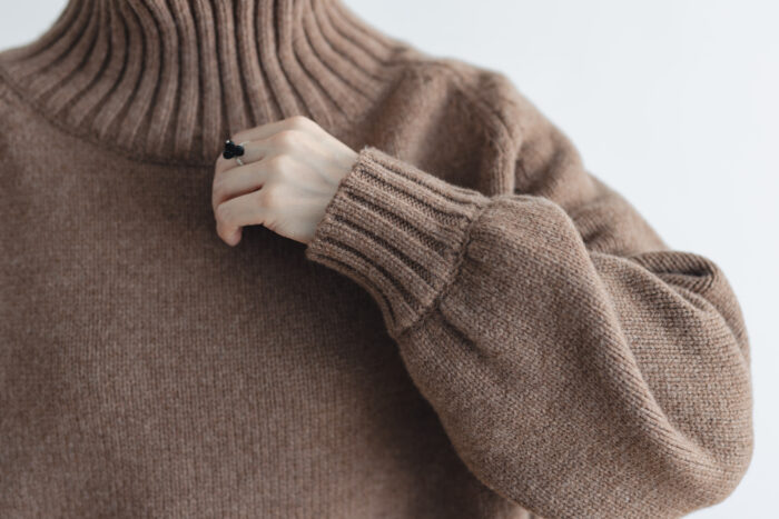 G779 ORDINARY TURTLE KNIT PULLOVER mocha 4