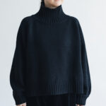 G779 ORDINARY TURTLE KNIT PULLOVER blackberry