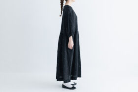 予約 G822 EMBROIDERY DOT LINEN LARTIGUE ONE PIECE 4月末-5月初 3