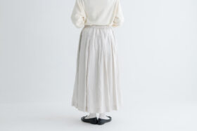 G799 PLEATED SKIRT grayish white 3