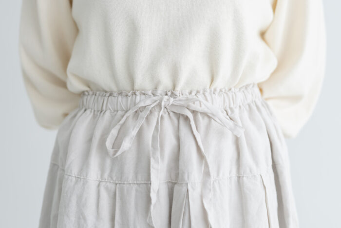 G799 PLEATED SKIRT grayish white 4