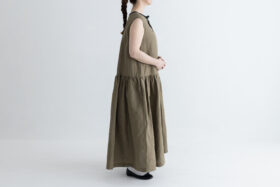 R168 BI-COLOR SLEEVELESS ONE PIECE olive 3