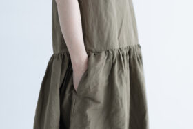 R168 BI-COLOR SLEEVELESS ONE PIECE olive 5