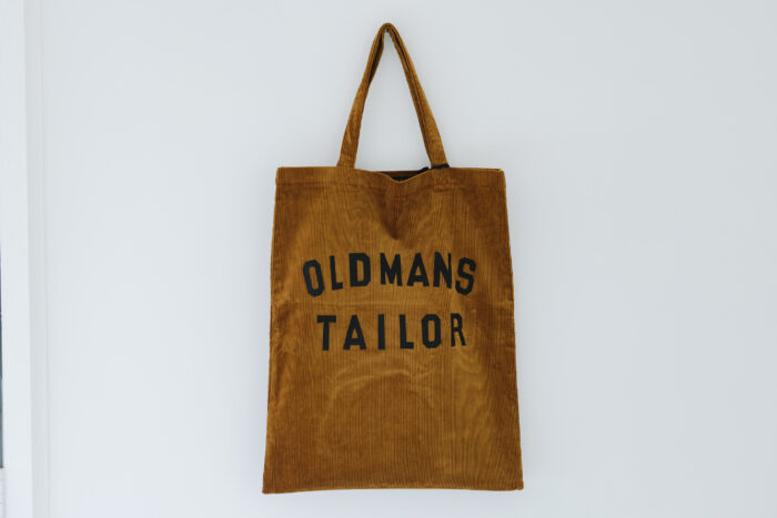 OMT PRINT TOTE BAG coduroy brown 1