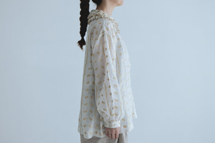Frill Collar Blouse B.white 2