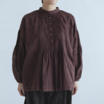 Pintuck Blouse D.brown