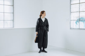 別注 COATING LINEN JAKET ink black 6