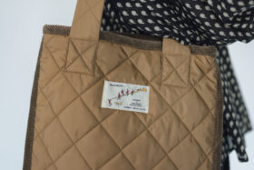 LT QUILTING TOTE BAG brown 2