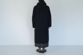 WOOL FELT KNIT HOODIE COAT 3