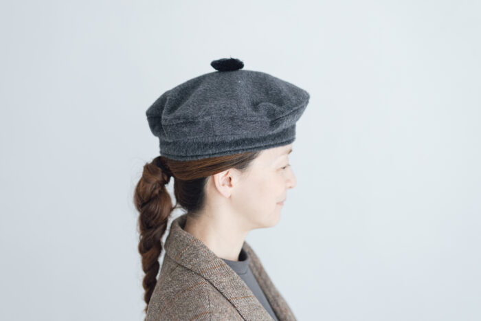 ANGOLA BERET charcoal 2