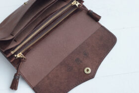 No.521 WALLET PLAIN brown 2