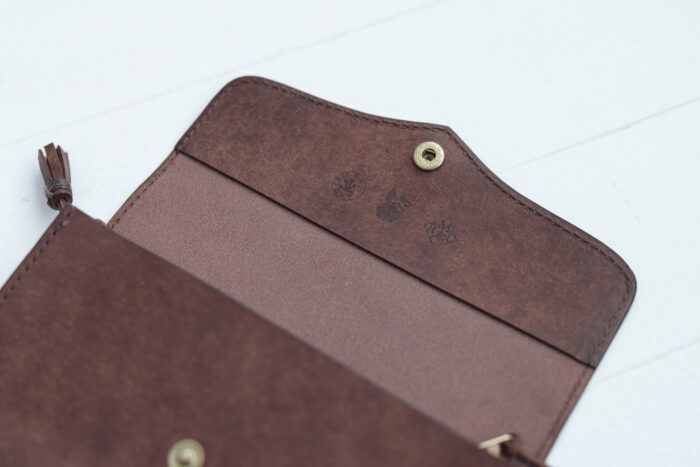 No.521 WALLET PLAIN brown 3