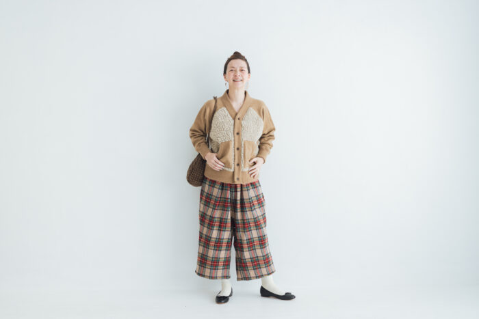 WOOL TARTAN CHECK GUM PANTS 5