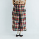 WOOL TARTAN CHECK GUM PANTS