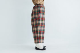 WOOL TARTAN CHECK GUM PANTS 2