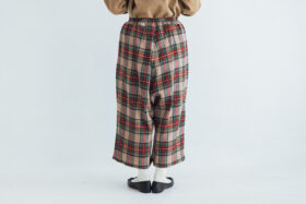 WOOL TARTAN CHECK GUM PANTS 3