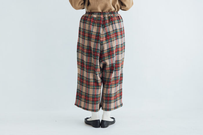 WOOL TARTAN CHECK GUM PANTS 3