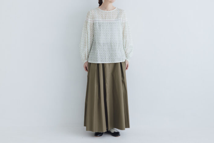 Aline long skirt ivy green 6