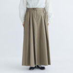 Aline long skirt ivy green