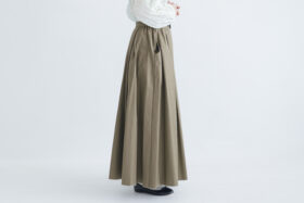 Aline long skirt ivy green 2