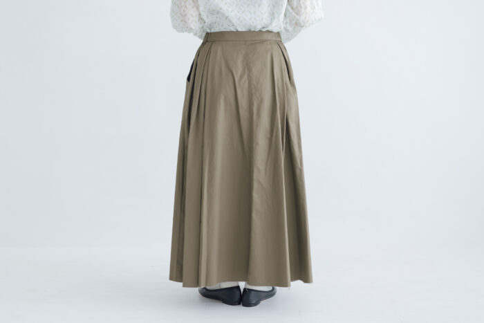 Aline long skirt ivy green 3