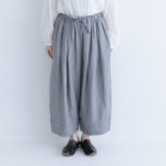 R170 LINEN BAKER WIDE PANTS gray