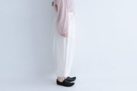 R170 LINEN BAKER WIDE PANTS white 2