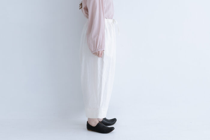 R170 LINEN BAKER WIDE PANTS white 2