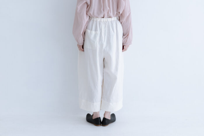 R170 LINEN BAKER WIDE PANTS white 3