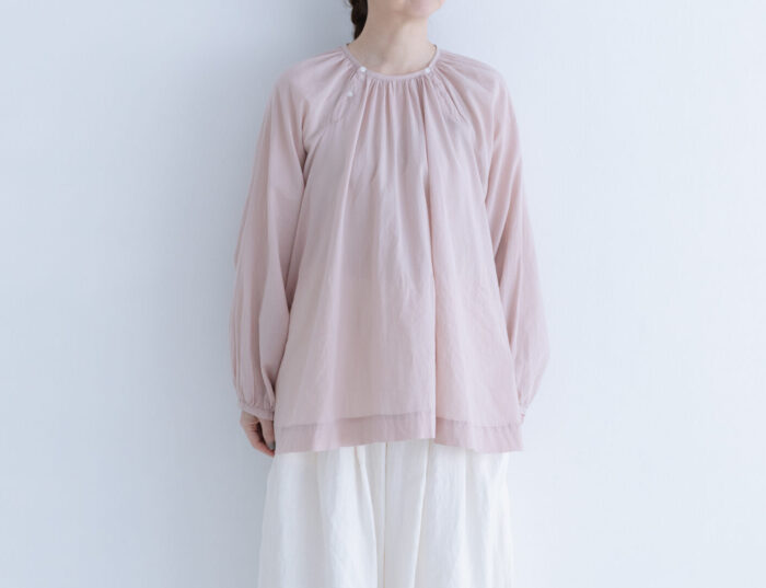 R180 AIRY GATHER PULLOVER pink 1
