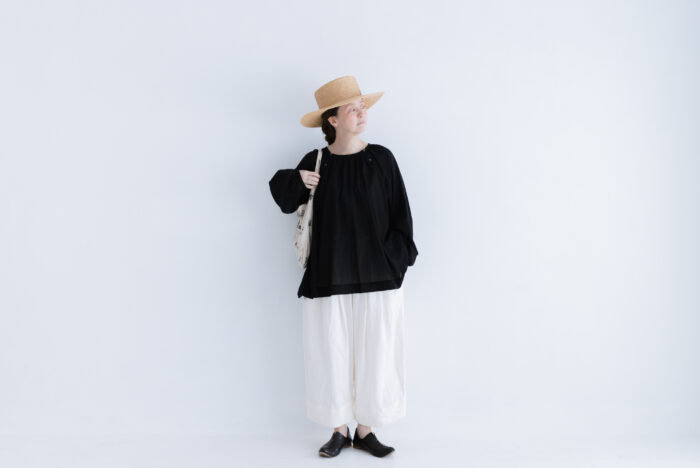 R180 AIRY GATHER PULLOVER black 5