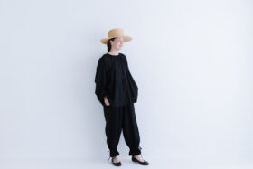 G840 ANTIQUE STRING PIERROT PANTS black 6