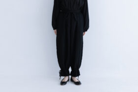 G840 ANTIQUE STRING PIERROT PANTS black 1
