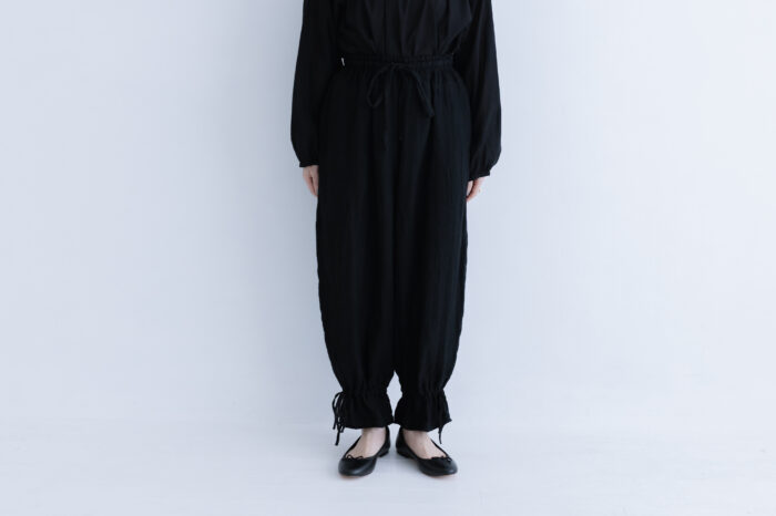 G840 ANTIQUE STRING PIERROT PANTS black 1
