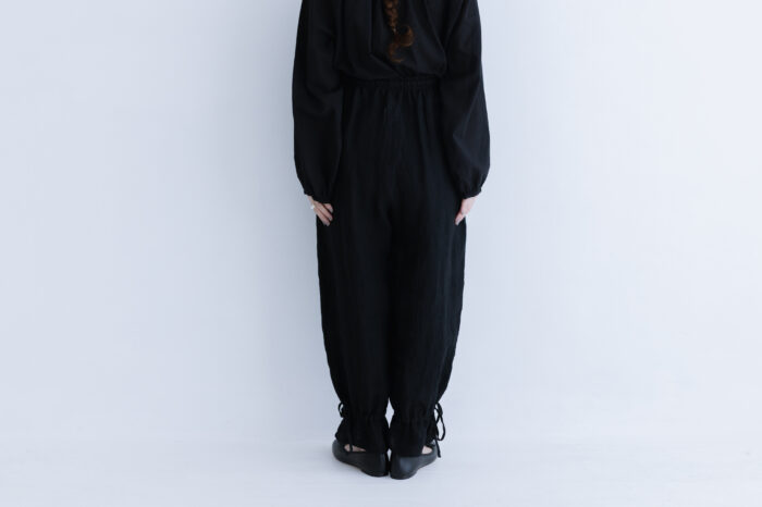 G840 ANTIQUE STRING PIERROT PANTS black 3
