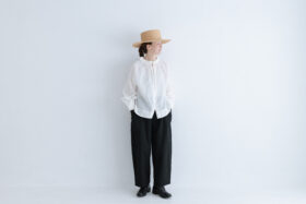 G843 2WAY DOUBLE FRILL COLLAR BLOUSE white 6