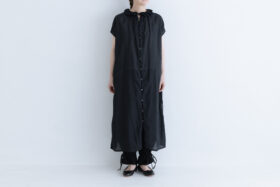 G844 2WAY DOUBLE FRILL COLLAR ONE PIECE black 1