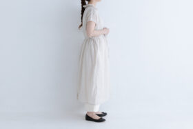 G844 2WAY DOUBLE FRILL COLLAR ONE PIECE grayish white 2