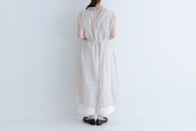 G844 2WAY DOUBLE FRILL COLLAR ONE PIECE grayish white 3