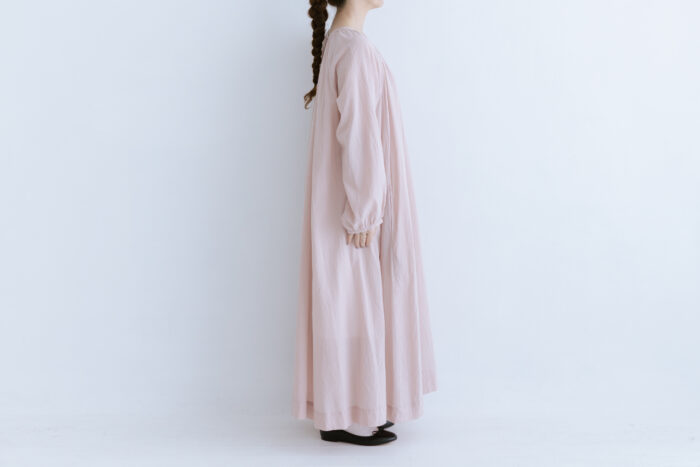 R181 AIRY GATHER ONE PIECE pink 2