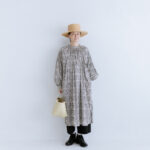 予約 G851 MODERNIT LIBERTY GATHER ONE PIECE black 8月中〜8月末