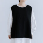 予約 G860 POPCORN RASCHEL STRING VEST black 9月中〜9月末