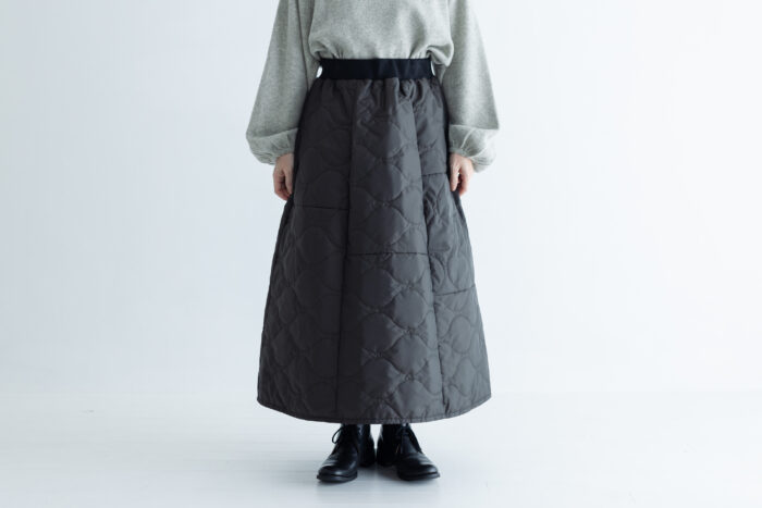 予約 LA260 URBAN QUILT PATCHWORK SKIRT black 10月末〜11月初 1