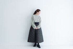 予約 LA260 URBAN QUILT PATCHWORK SKIRT black 10月末〜11月初 5